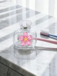 2Pcs Cherry Toothbrush Covers Clear red & white designs, dust-proof and portable Protects toothbrush heads for travel use Essential for home & dorm, great gift for families, teachers and travelers