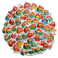 200pcs Dumpster Fire Stickers