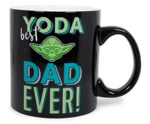 Star Wars "Yoda Best Dad Ever" Ceramic Mug | Holds 20 Ounces | Toynk Exclusive