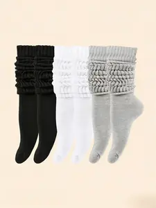 6 Pairs Unisex Long Tube Sports Socks, Soft Comfortable, Perfect for Outdoor Work, Casual Daily Wear, Fall Winter Essential, Valentine's Gift