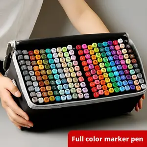 12/24/36/48/60/80/120/168 Color Markers Set, Dual Tip Oil-Based Watercolor Pens, Kids & Adult Drawing Supplies, Art Craft Supplies, Sketching, Illustrations, Professional Markers