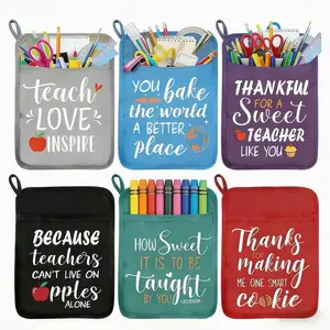 6/8Pcs Teacher Apprecation Week Gifts Teacher Pot Holders with Pocket DIY Thank You Teacher Gifts Heat Resistant Oven Mittens Kitchen Insulation Pads for Bakeware Baking Cooking for Teachers Staff Employees Coworkers End of The Year Present