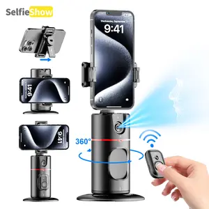 Phone Gimbal Stabilizer, 360° Rotatable Phone Live Broadcast Bracket with Remote Control, Rechargeable Adjustable Phone Desktop Stand for Phone Shooting, Phone Photography Accessories