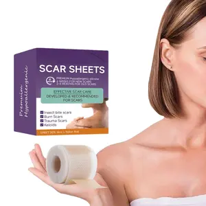 Silicone Scar Sheets, Scar Tape (1.78inch*2.21inch) Reusable, Effective Removal for Surgical Scars, Healing Keloids, C-Section, Tummy Tuck Healthcare Therapeutic