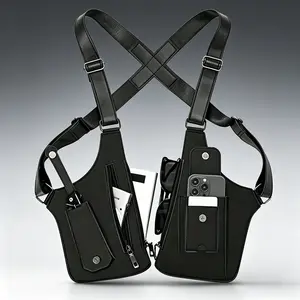 kitchen accessories-Adjustable Underarm Backpack suitable for men and women, built with practical anti-theft hidden storage space. Made of sturdy premium leather, this lightweight stylish waist pouch works as a versatile daily bumbag.