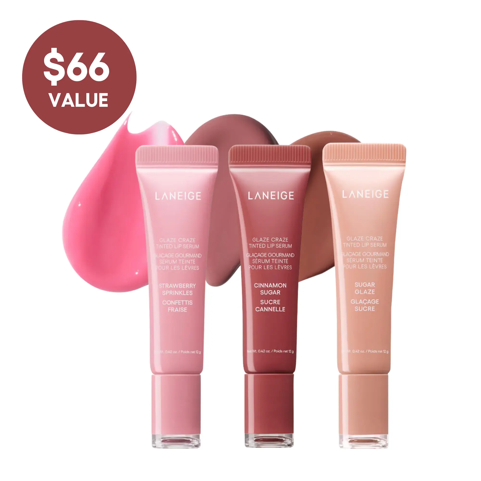 Laneige Glaze Craze Trio, Tinted Lip Serum Bundles, Lip Care, Moisturizing Laneige Glaze Craze Trio, Tinted Lip Serum Bundles, Lip Care, Moisturizing