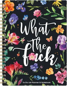 Daily Planner Undated - 6.8" X 8.5", to Do List Notebook & Planner with Hourly Schedule, Spiral to Do List Notepad to Organize Your Tasks and Appointments, 120 Pages, Inner Pocket MaaIbok