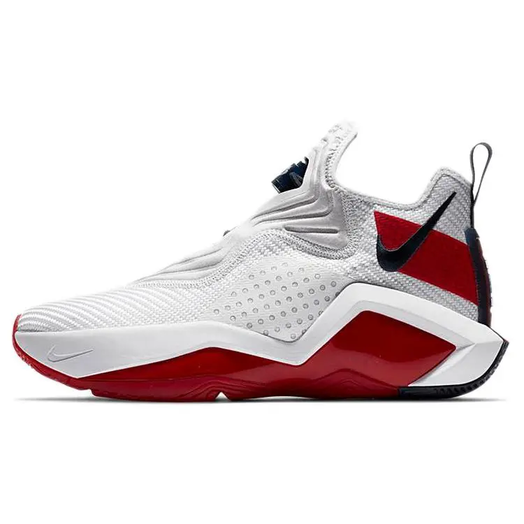 Nike LeBron Soldier 14 EP White University Red' Comfort Mid Top Basketball Shoes Men's CK6047-100