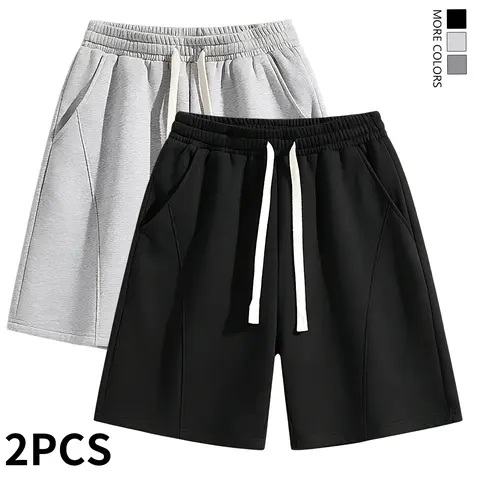 2-Pack Men’s Quick-Dry Summer Sports Shorts — Stylish, Versatile Outdoor Casual Design
