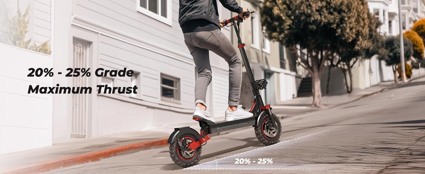 Electric Scooter 2000W/1000W Motor, 38/28 MPH Max Speed, 10"/11" Off-Road Tires, Foldable Scooter for Adults with Cruise Control & Dual Suspensions, All-Terrain Commuter Escooter