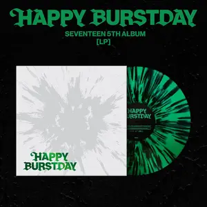 Seventeen - SEVENTEEN 5th Album 'HAPPY BURSTDAY'  [VINYL RECORD - LP] Black, Colored Vinyl, Green, With Booklet, Postcard, Photos, Poster, Stickers