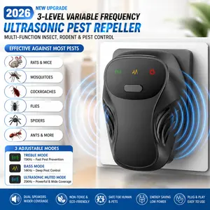 Chemical-Free Ultrasonic Pest Repeller, 4-Speed Device for Home Use, Safe for Kids & Pets, Drives Away Rats, Ants & Cockroaches Decor Hanging Household Wall Disposable Ornaments Hangable Hangable Ornaments