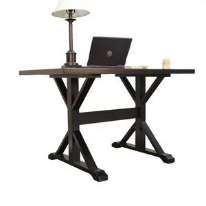 Carolina Chair  Delano Trestle Desk, Antique Black