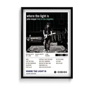 Where the light is by John Mayer Album Poster