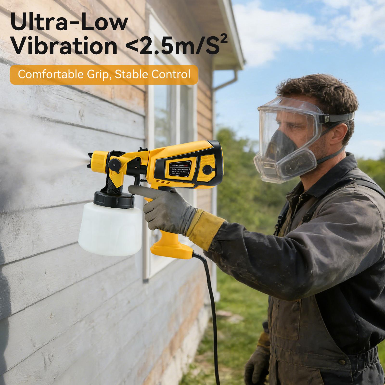 Corded & Cordless Paint Sprayer, High Power 1400ml HVLP Spray Gun, Portable Cordless Easy to Clean, 3 Spray Modes for DIY Home Renovation Corded & Cordless Paint Sprayer, High Power 1400ml HVLP Spray Gun, Portable Cordless Easy to Clean, 3 Spray Modes for DIY Home Renovation