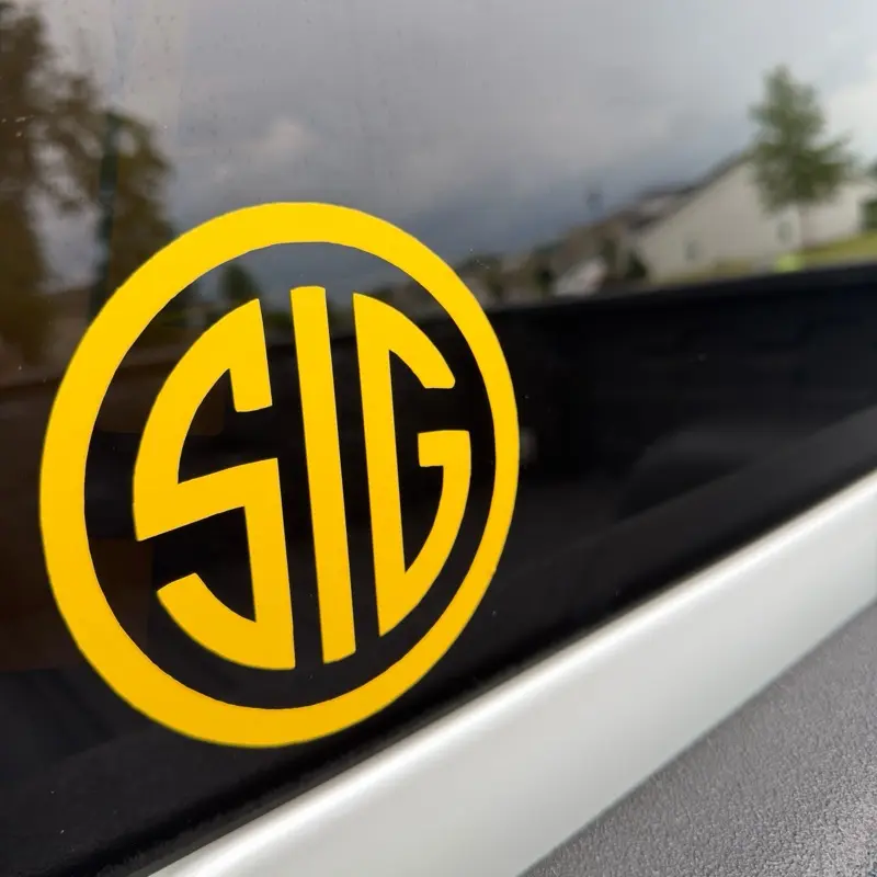 Discipline Decals “SIG” Vinyl Decal - Waterproof & Fade Resistant