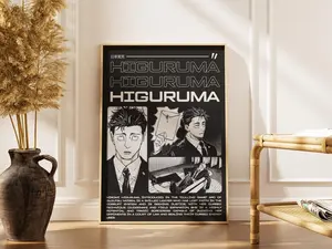 Jujutsu Kaisen Higurumadigital Poster, Anime Wall Art Printable, Manga Decor (No Frame)
