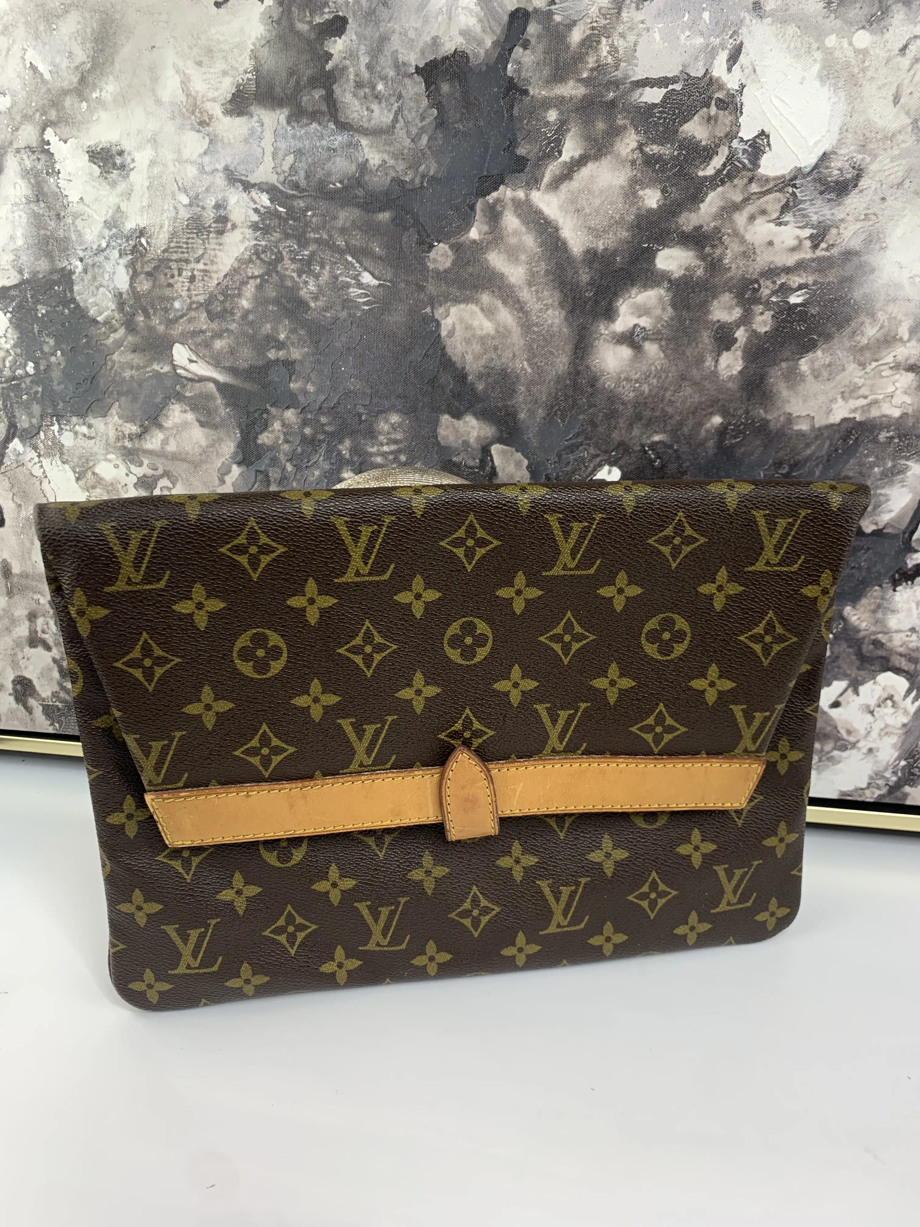 Pre-owned Louis Vuitton canvas Clutches & Wristlets Vintage Clutch