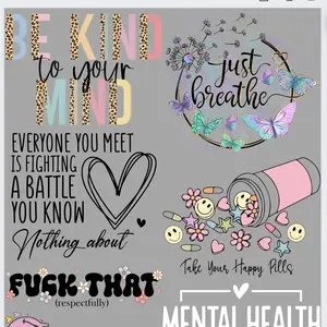 mental health premade DTF Gangsheet