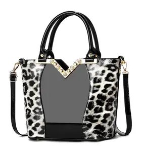 H182-New elegant fashion handbag leopard print ladies bag shoulder crossbody bag