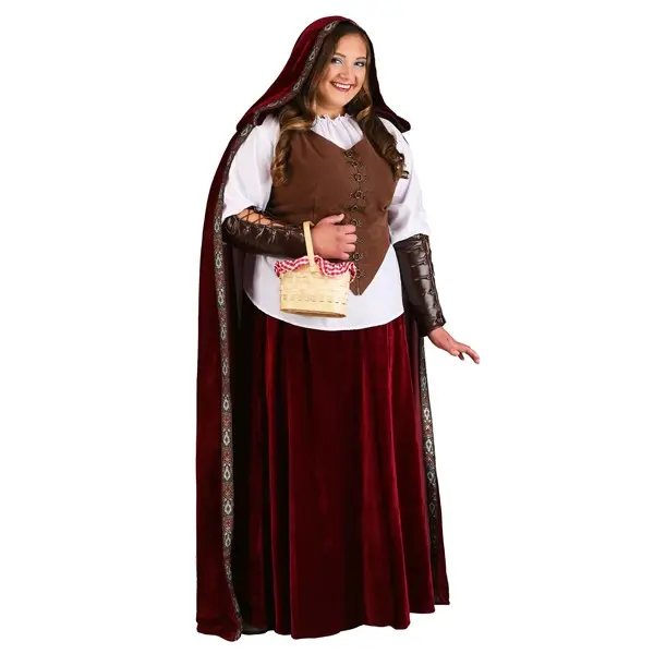 Plus Size Deluxe Red Riding Hood Costume for Women