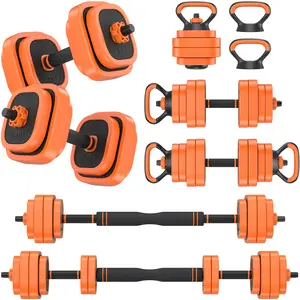 Bearbro 45/65/85lbs Adjustable Dumbbells Set, 4 in 1 Free Weights Dumbbells Set with Connector Used as Dumbbell, Barbell, Push up Stand, Kettlebells for Home Gym Exercises,dealsforyoudays