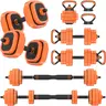 Bearbro 45/65/85lbs Adjustable Dumbbells Set, 4 in 1 Free Weights Dumbbells Set with Connector Used as Dumbbell, Barbell, Push up Stand, Kettlebells for Home Gym Exercises,Blackfriday