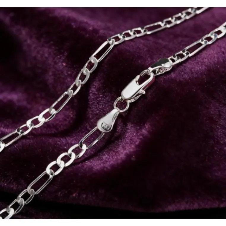 Cuban Necklaces - 925 Sterling Silver Electroplated Unisex High-End Fashion Jewelry, 4/6/8/12mm Sizes, 16-30in Fit Range, Hypoallergenic Everyday Wear, 1-Year Free Fading Replacement, Women's Party Gift Option, 16–30" Fit Range