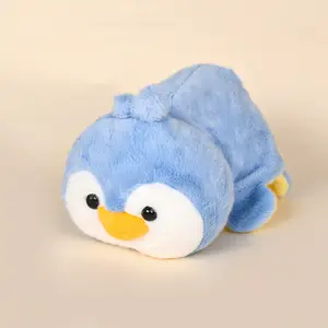 Penguin Turns into Yellow Duck - Blue and Yellow,Stuffed Penguin &Duck Ornament,Plush Ornament,Staffed Penguin &Duck , Soft Cute Hugging Plush Toys Gifts