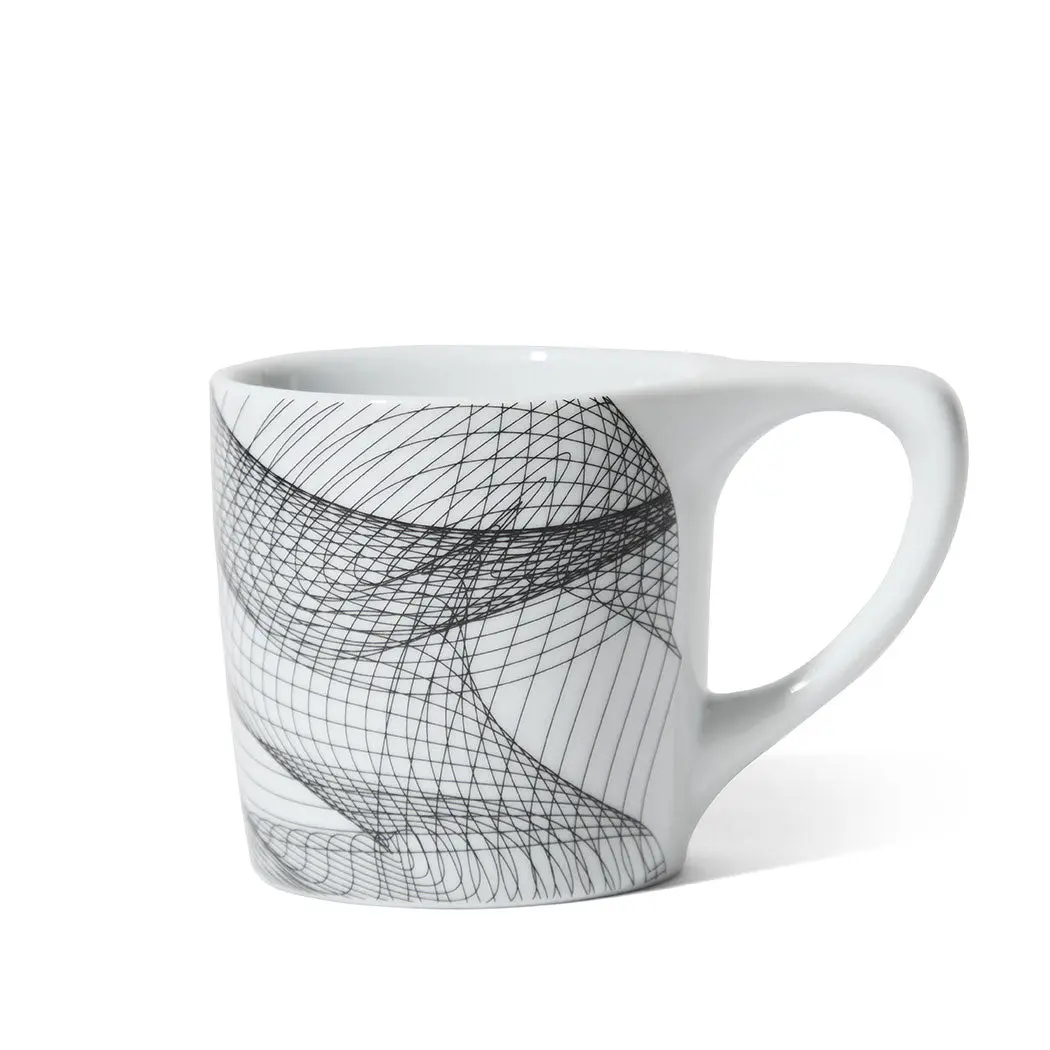 notNeutral x Chaim Machlev Lino Coffee Mug (10oz) - Dots to Lines White