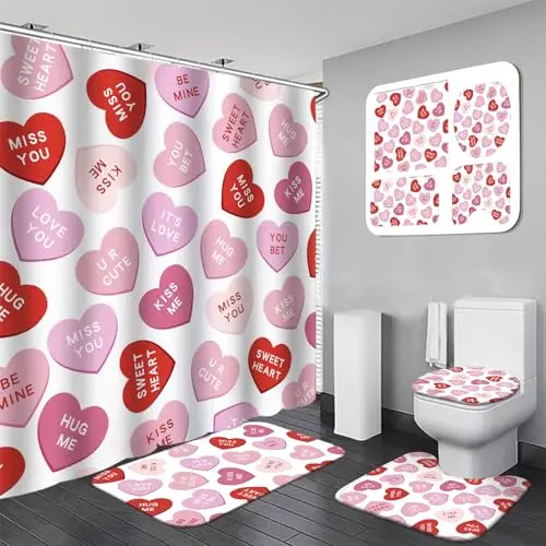 4Pcs Heart, Valentine's Day