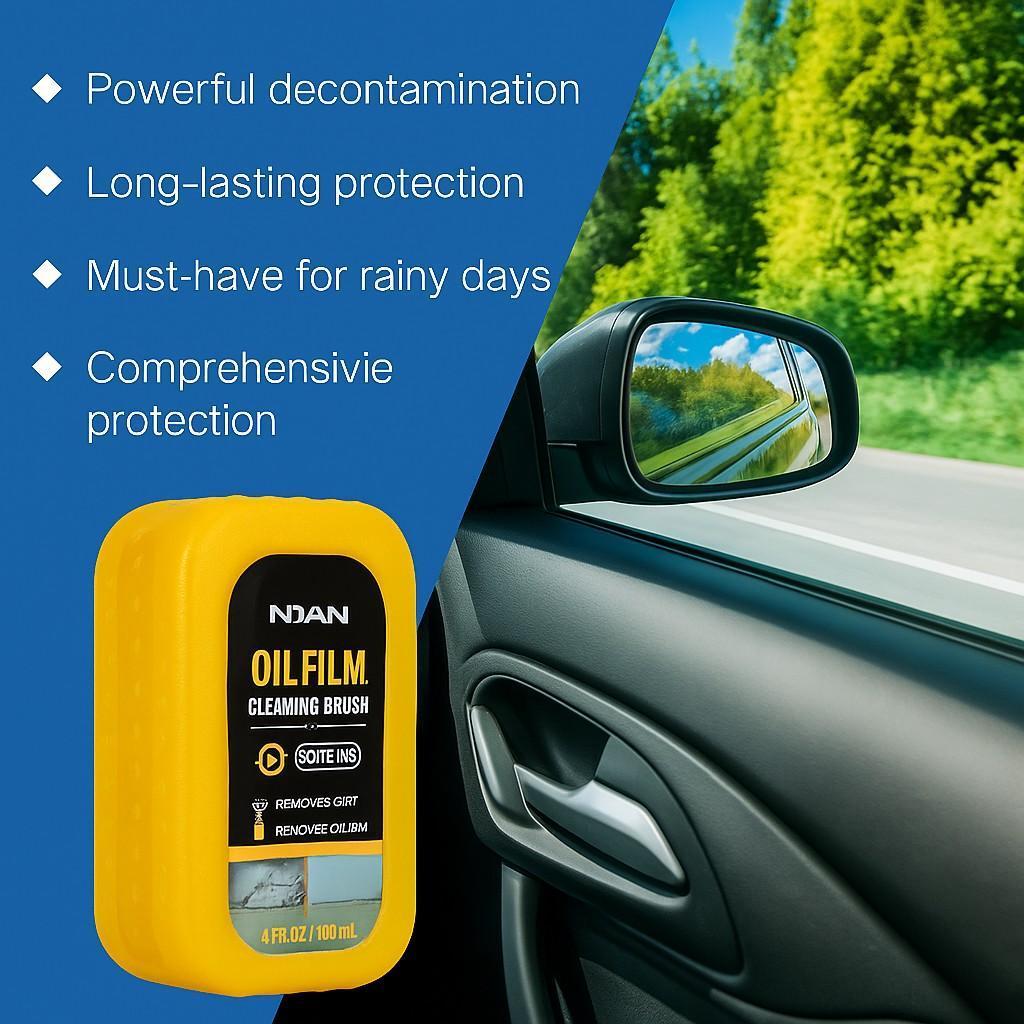 NUAN Quick Oil Film Remover! Car Glass Wipes – Effortlessly Clean Grease for Safer Rainy Driving-NUAN