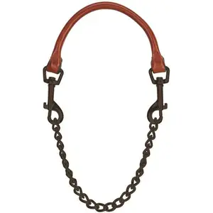 24" Leather and Chain Goat Collar