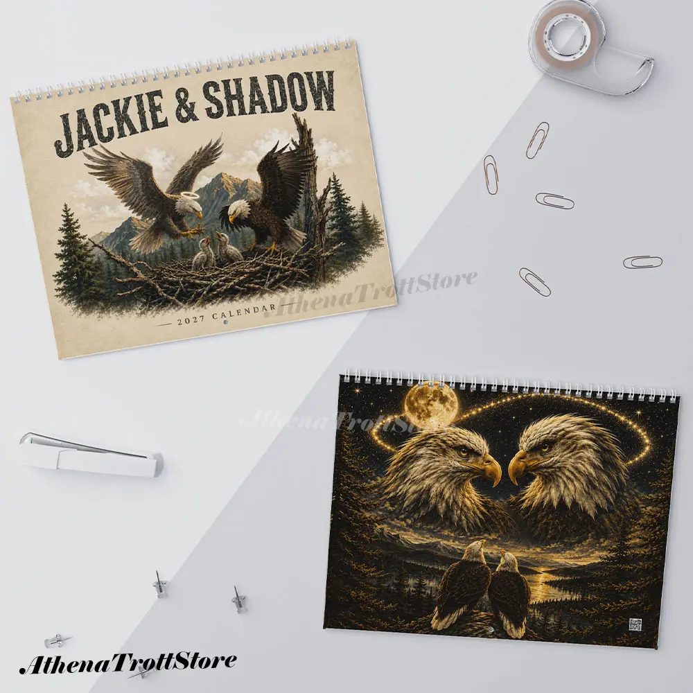 Jackie & Shadow 2027 Calendar – A Tribute to the Beloved Bald Eagle Couple, Their Journey, Love & Legacy | Wildlife Wall Calendar