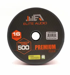 Elite Audio EA-PRM-16GRW(RD) CCA 16-Gauge Remote Wire, 500ft Electrical Cable-Wired Cord Reel for Home Improvement, Cable-Wired Cord Reels