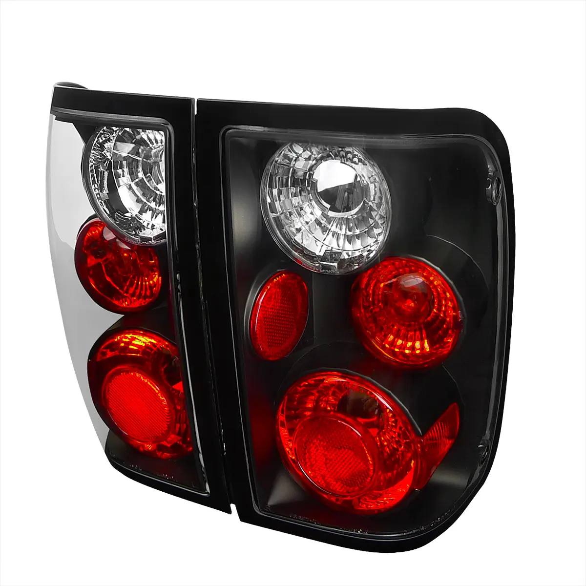 2001-2005 Ford Ranger Tail Lights (Matte Black Housing/Clear Lens) 2001-2005 Ford Ranger Tail Lights (Matte Black Housing/Clear Lens)