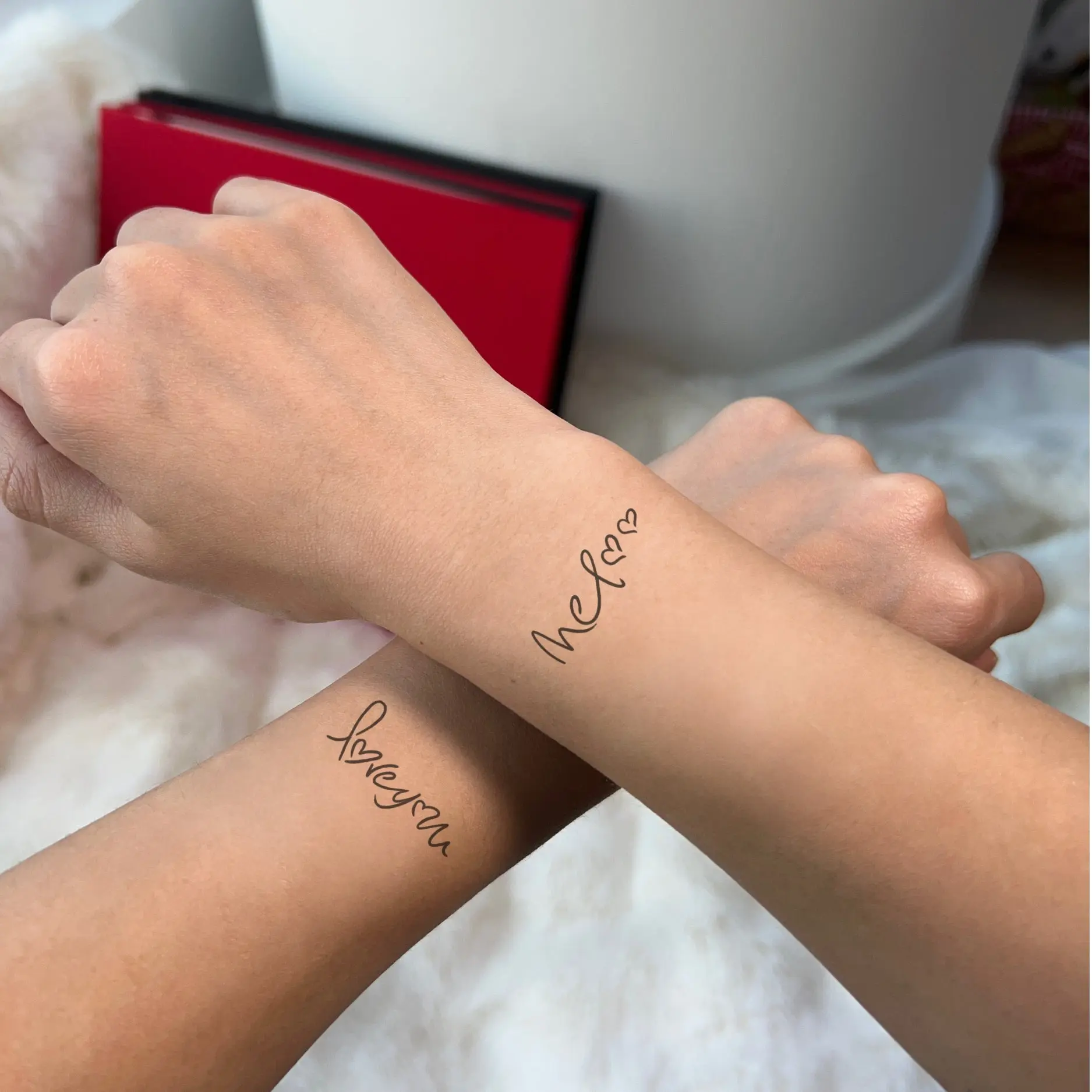 Love you! Me too! Temporary Tattoo