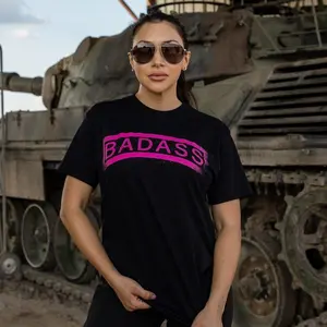 Women's Badass Boyfriend Fit T-Shirt - Black