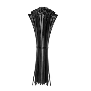 100 piece set of multi-purpose zip ties with self-locking function, durable nylon zipper zip ties suitable for building and home desktop storage and organization