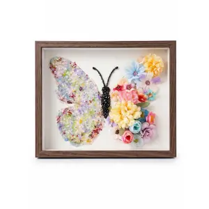DIY Bling Butterfly Photo Frame Kit - Handmade Aesthetic Room Decor & Gift-Perfect DIY Gift for Besties & Valentine's