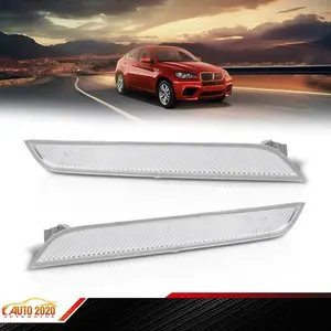 Front Bumper Side Marker Reflector Light White Fits 2007-2014 BMW X6 E71 E72 X5M