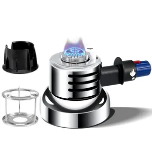 Portable Butane Burner, Mini Butane Stove for Siphon Coffee Maker, Adjustable Flame with Furnace Stand, for Picnic Camping Travel Lab Home