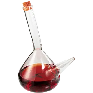 Porron Glass Decanter 34 oz Wine Pitcher 100% Lead-free Glass Decanter for Red Wine, Hand Blown Wine Decanter, Wine Carafe - Wine Gift, Wine Accessories (1000mL)