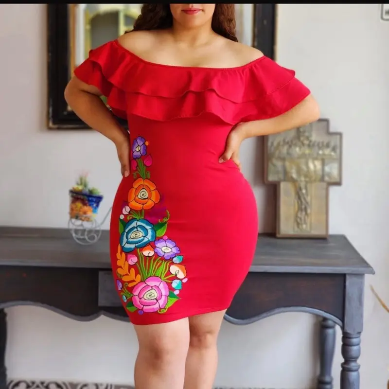 Amazing Tradicional Mexican Dress Size unitalla