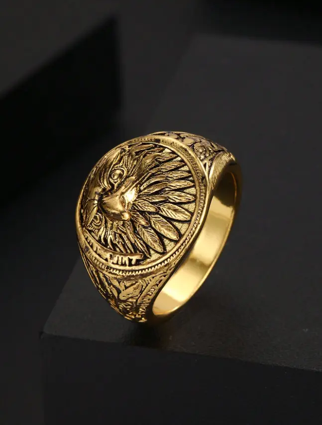 Men Eagle Pendant Necklace Vintage Chain Necklace Statement Jewelry Gift For Him