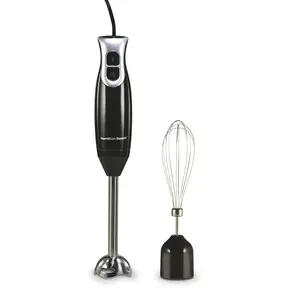 Hamilton Beach 2-Speed 260W Stainless Steel Immersion Hand Blender, Handheld Mixer with Whisk Attachment for Soup, Smoothies, Baby Food