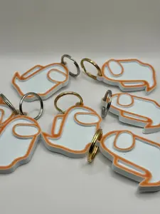 3d printed Gamer Keychains Plastic