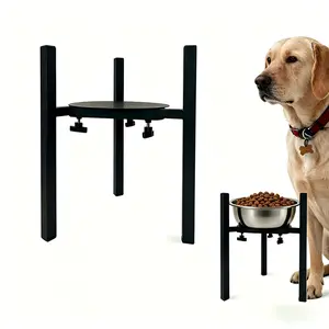Dog Bowl Stand, Adjustable  Holder 8 to 16.2 Inches, Suitable for Most 8 to 16 inch Dog Bowl or Plant Pots（Bowl and Pot Plant Not Included）