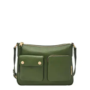 Fossil Women's Maysen Leather Cargo Crossbody Bag