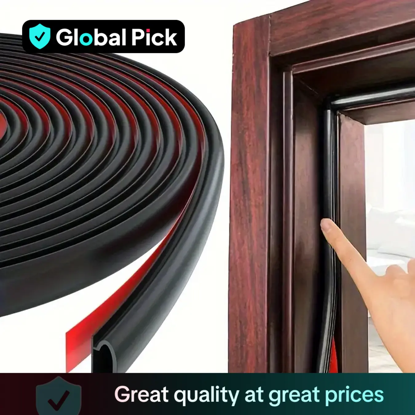 Hallow Out Design Door Sealing Strip, Self-adhesive 6M Door Sealing Strip, Anti-wind Door Sealing Strip For Home, Door Hardware